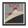 thumbnail image 4 of Roma First Class Italian Lines Italia Cosulich Lloyd Trestino, Adria, circa 1935. Framed Vintage Travel Poster, 4 of 11