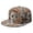 White-491, variant on Flower Snapback Hat, Flat Brim Baseball Cap with Wildflower & Butterfly Illustration, Adjustable Hip Hop Style for Men Women