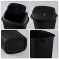thumbnail image 4 of Cand 70 Litre Plastic Trash Can with Swing Lid, Large Kitchen Garbage Can, Black, 4-Pack, 4 of 7