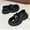 Black, variant on JUSLIO Girl Shoes British Style Kids Dress Shoes Comfort (Toddler/Little Kid/Big Kid) Leather Shoes 26(US:9.5 M) Black