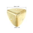 thumbnail image 2 of Uxcell 12 Pack Decorative Box Corner Cover, 40mm Metal Edge Guard, Furniture Corner Edges Protector with Screws, Gold, 2 of 6