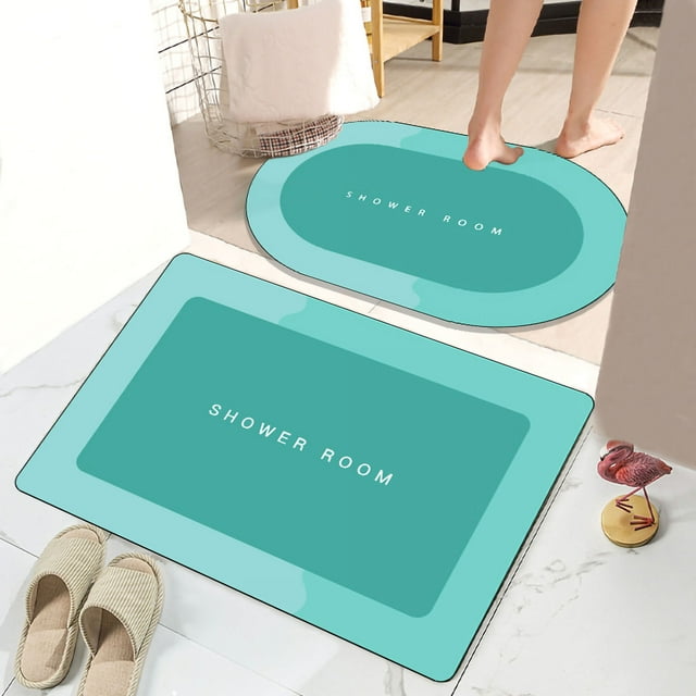 Alfombra de baño moderna absorbente de secado rápido alfombra de baño alfombra antideslizante para puerta de entrada