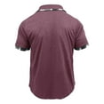 thumbnail image 5 of Stamzod Short Sleeve Dress Shirts for Men Summer Turndown Short Sleeve Pullover Tops Business Casual Oversized Shirt for Men Wine XL, 5 of 6