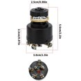 thumbnail image 3 of Boats Ignition Switches,6 Screw 3 Positon Ignition Starter Switches with 2 Key for Inboards Outboard Powered Boats, 3 of 4