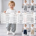 thumbnail image 4 of 3-4T 3 Pack Toddler Boys Pants Toddler Boys Clothes Kids Boys Sweatpants Cute Casual Elastic Waist Joggers Athletic Pants Size 6M-4T,Pink, 4 of 8