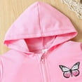 thumbnail image 6 of Vividxx Girls' Clothing Sets Girls Winter Outfits 2 Piece Set Hooded Zip Up Jacket With Print And Pants Soft Casual Tracksuit For Toddler 2-3 Years, 6 of 7