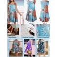 thumbnail image 3 of Plus Size Dresses 5X for Women, VEPKUL Sleeveless Casual Tank Sundress V Neck with Pockets, 3 of 9