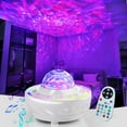 thumbnail image 3 of Star Projector,3 in 1 LED Galaxy Projector W/ Remote Control,Multiple Lighting Modes Music Rhythm Bluetooth Speaker & Timer,Night Light Starry Projector for Kids Baby Party Bedroom Home Decor,White, 3 of 10