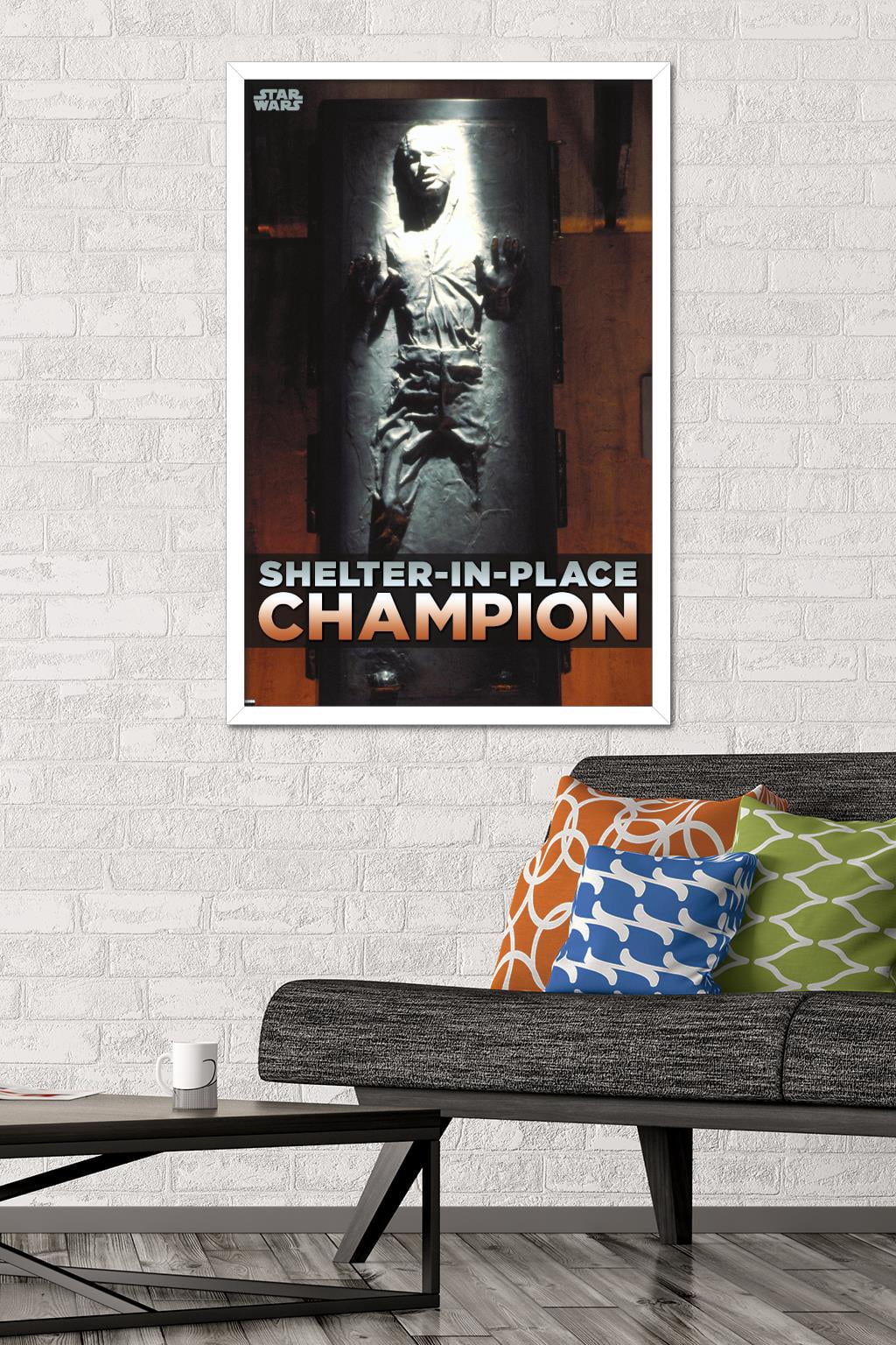 Star Wars: Saga - Han Solo - Shelter In Place Wall Poster, 22.375" x 34", Framed