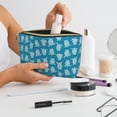 thumbnail image 6 of Picia Sea Turtle Printed Leather Travel Toiletry Bag,Cosmetic Organizer, Makeup Travel Bag, Durable Travel Pouch, Compact Toiletry Bag, Travel Accessories, 6 of 6