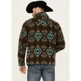 thumbnail image 4 of Powder River Outfitters Men's By Panhandle Wool Multicolor Zip Snap Jacket Dark Brown Medium, 4 of 4