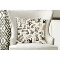 thumbnail image 3 of Ambesonne Cat Throw Pillow Cover Pack of 2, Little Kittens Playful Poses, 2 Pcs-26"x26", Off White Taupe and Grey, 3 of 5