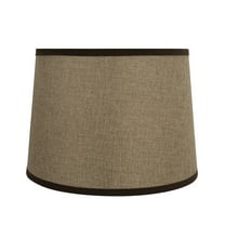 Aspen Creative 32324 Transitional Hardback Empire Shaped Spider Construction Lamp Shade in Straw Yellow, 14" wide (12" x 14" x 10")