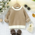 thumbnail image 4 of SXcggal Kids Sweater For Toddler Baby Boys Girls Knit Crewneck Sweater Kids Pullover Sweater Shirt Winter Warm Coat Warm Beautiful Soft Girls Sweaters, 4 of 7