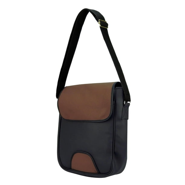 Mariconera Para Caballero Negro Vinil Chedron Sintético Carlos