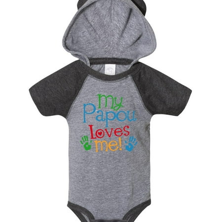 

Inktastic My Papou Loves Me Gift Gift Baby Boy or Baby Girl Bodysuit