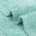 thumbnail image 4 of Unique Bargains Geometric Washcloths Set Cotton Bath Towels Low Lint Green 4, 4 of 7