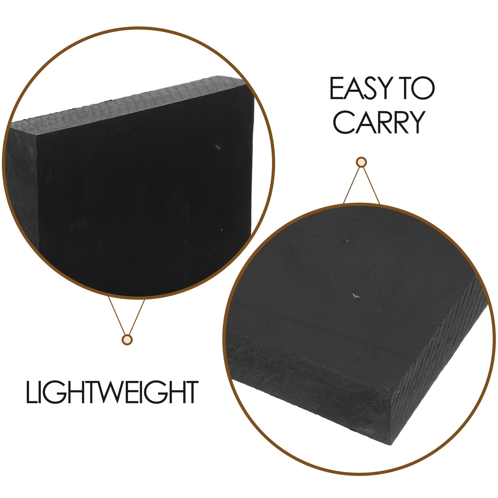 RENACLIPY Black Leathercraft Punching Mat - Rubber Stamping and Cutting Board for Quiet and Precise Workspace