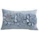 thumbnail image 1 of Funda de almohada hecha a mano con flores en 3D, decoración de funda de almohada de terciopelo, funda de cojín con cremallera oculta, 1 of 5
