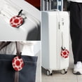 thumbnail image 6 of Christmas Snowflakes 2Pcs PU Leather Round Luggage Tags with Privacy Cover and Name ID Tag for Suitcase, Handbags, Backpacks, School Bags, 6 of 6