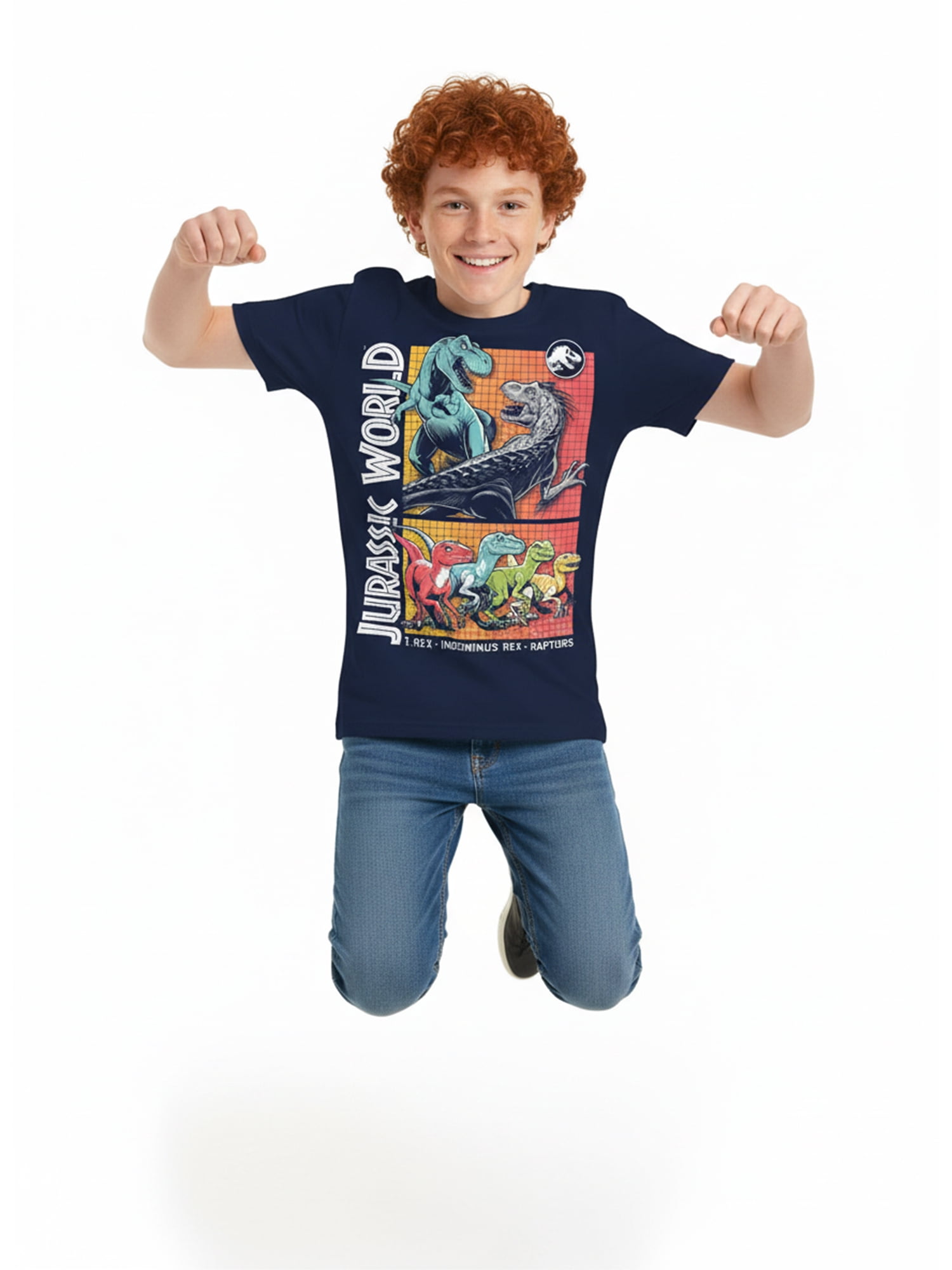 Jurassic World, Boys' & Big Boys' Battle Buds Graphic T-Shirt, Sizes 4-18