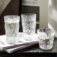thumbnail image 3 of sweethay Vaso de vidrio transparente, hermoso recipiente para el hogar, cocina, leche, cerveza, agua, taza de café, contenedor, restaurante, bebida, jugo Teteras tipo bajo 400ml sweethay HA082065-02, 3 of 6