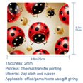 thumbnail image 5 of Ladybird Printed Square Mousepad Desk Pad Desk Mat, 8.3x9.8 Inch, Non-Slip Rubber Bottom, Suitable for Office and Gaming, 5 of 6