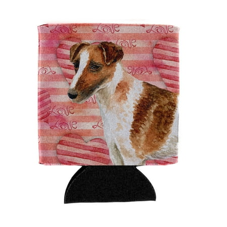 

Carolines Treasures BB9734CC Smooth Fox Terrier Love Can or Bottle Hugger Can Hugger multicolor