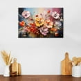 thumbnail image 5 of Watercolor Flower Wall Art Modern Abstract Poppy Floral Wall Decor for Bathroom Girl Bedroom Aesthetic Wildflower Picture Canvas Prints Spring Botanical Paintings Framed Artwork 12x16, 5 of 6