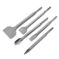thumbnail image 3 of 5Pcs SDS Plus Chisel Set, Chisel Set, Hammer Drill Chisel Set, Including Tile Chisel, Groove Chisel, 3xFlat Chisels,  For Electric  Hammer., 3 of 8