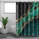 thumbnail image 2 of Yhmxh Decoración del baño Cortina de ducha con estampado digital geométrico, gruesa, con ganchos, patrón de partición Organizadores y almacenamiento de baño Accesorios de baño, 2 of 5
