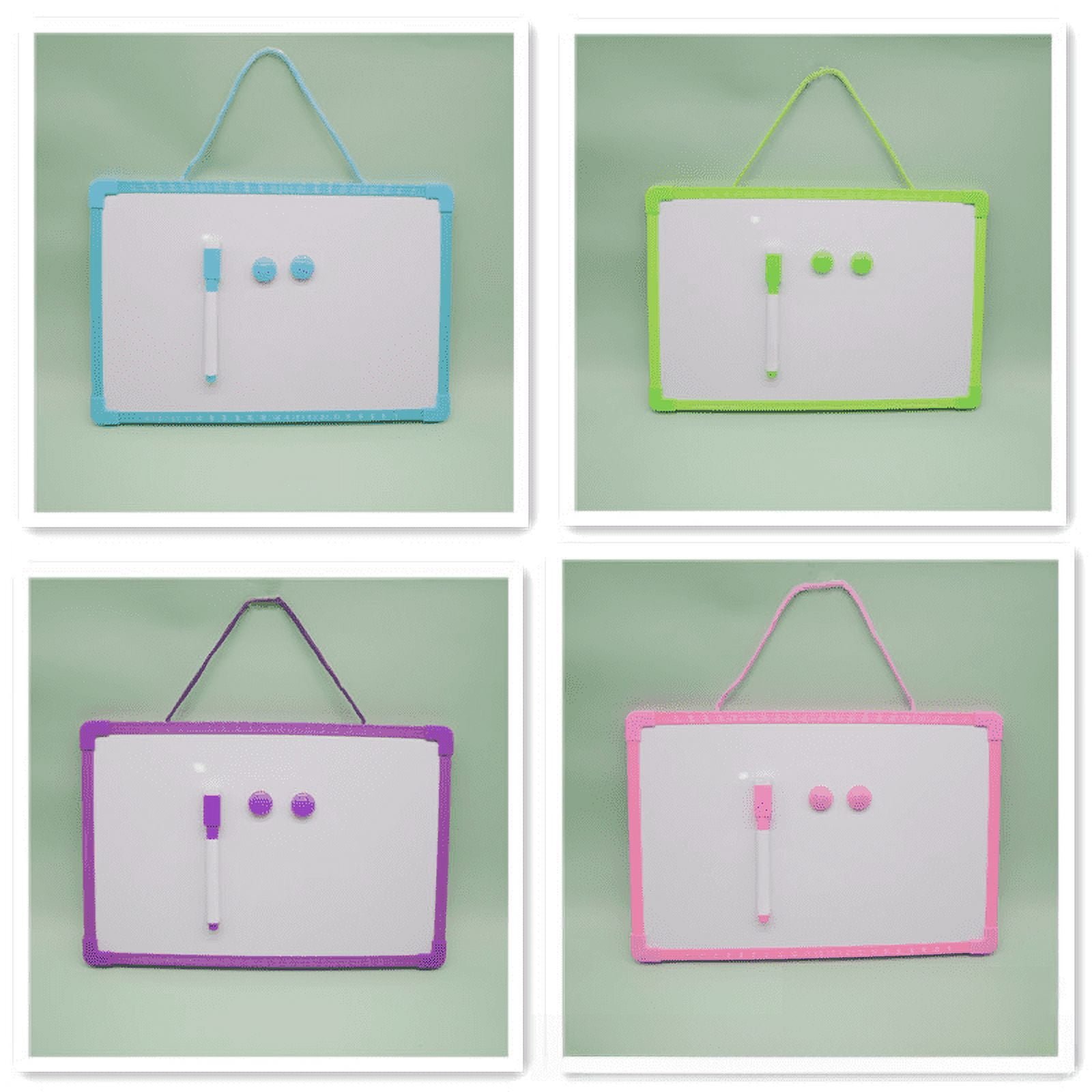 Pizarra Blanca Pequeña De Doble Cara Con Líneas - Ideal Para Que Los Niños Practiquen Letras Y Números, Reusable