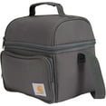 thumbnail image 2 of Carhartt Deluxe Dual Compartment Insulated Lunch Cooler Bag, Gray, 2 of 3