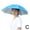 sky blue, variant on PLGEBR Headband Wearing Hat Umbrella Sunny Rain Fishing Umbrella Hat