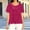 *Hot Pink, variant on ClodeEU Womens Summer Short Sleeve Round Neck Pleated Tops,Fashion Casual Loose Fit T Shirt Pink,Womens Plus XL