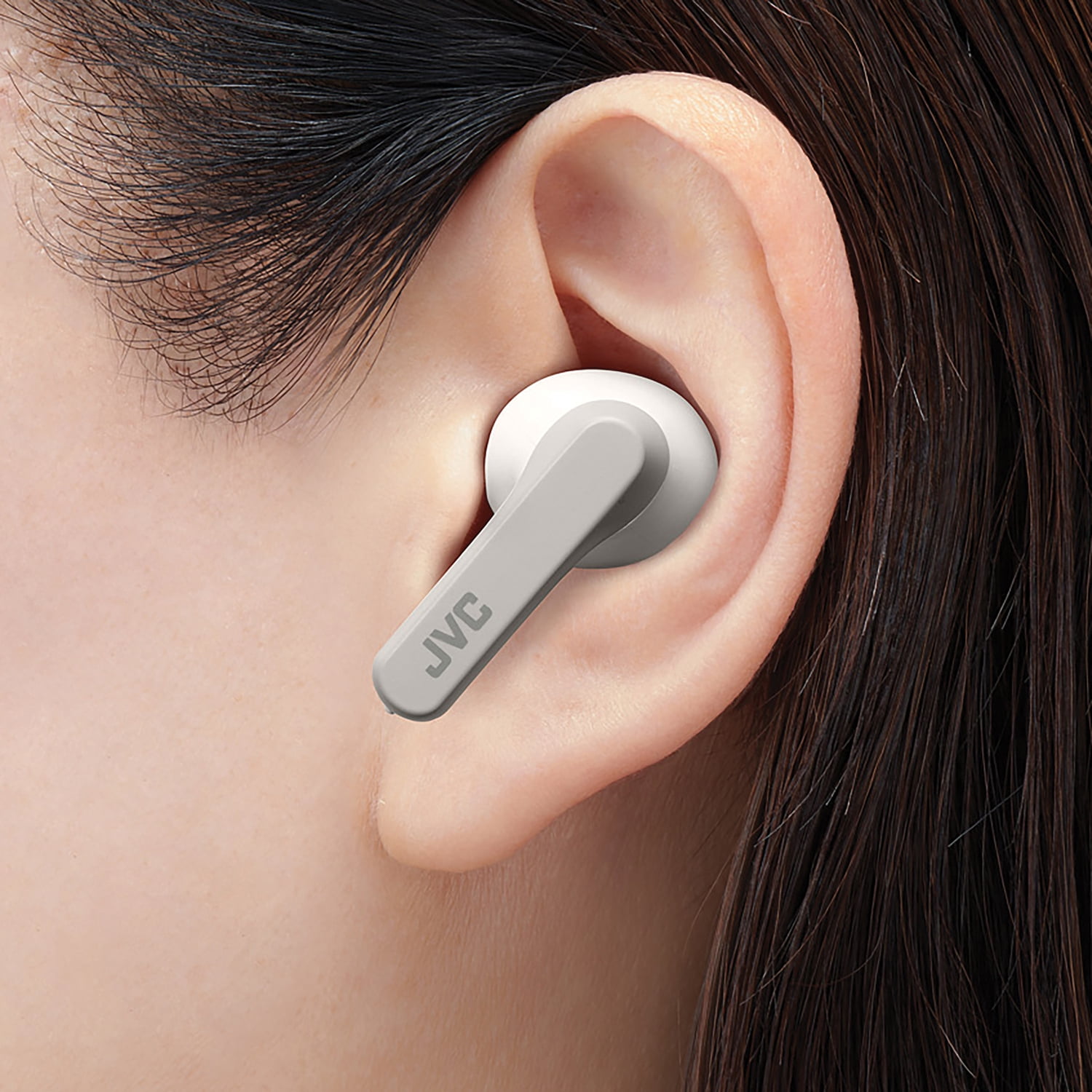 JVC HAA9TW RIPTIDZ Bluetooth Earbuds, True Wireless with Charging Case (White)