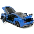 thumbnail image 3 of Jada 2024 Ford Mustang Dark Horse Blue Metallic with Black & Gray Stripes Bigtime Muscle Series 1-24 Diecast Model Car(Selections May Vary), 3 of 8
