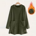 thumbnail image 2 of Winter Sweatshirt for Women Fleece Fuzzy Comfort Pullover for anxiety Long Sleeve Shirts Oversized Warm Sweater, 2 of 6