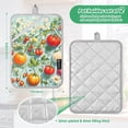 thumbnail image 6 of Yayeee Pot Holders Kitchen Heat Resistant with Pocket 7"x9.8" Cotton Oven Cooking Hot Pads, Green Floral Tomatoes, 6 of 7