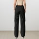 thumbnail image 4 of Pantalones Pantalones casuales holgados para mujer, pantalones holgados de algodón de cintura alta, traje diario con botones Ygjytge Negro T L para Mujer, 4 of 7