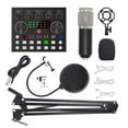 thumbnail image 1 of Graflsoa Professional V8S Live Streaming Kit with Condenser Mic, Dual Ports for Multi-Platform Broadcasts, Tone & Reverb Control, Black & Silver, 1 of 7