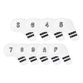 thumbnail image 4 of 9 Piezas de Fundas para Cabezas de Hierro de Golf, Fundas para Cuñas de Golf, Protectores de Palos de Golf para Exteriores, Putters, Entusiastas,, 4 of 9