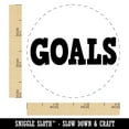 thumbnail image 2 of Goals Bold Text Self-Inking Rubber Stamp Ink Stamper - Green Ink - Small 3/4 Inch, 2 of 7