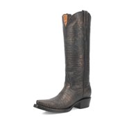 Dingo Womens Athena Lizard Print Snip Toe Cowboy Tall Boots