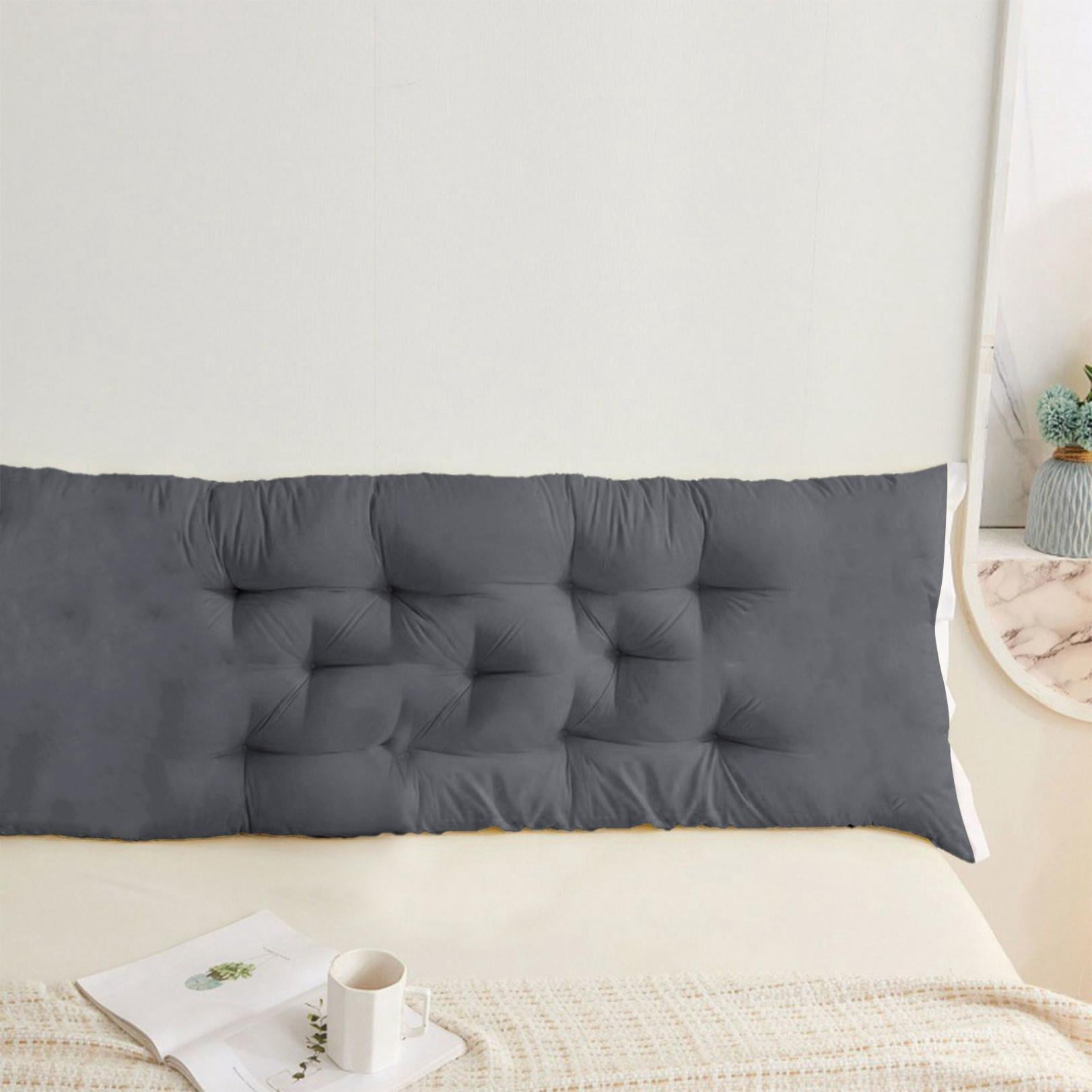 Clearance! Headboard Pillow Upholstered Wall Mounted Headboard Dorm Bed Large Bolster Headboard Positioning Support Reading Pillow Cushion 20"x47" B
