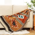 thumbnail image 2 of Manta Homesy Boho reversible verde azteca 130 x 160 cm, 2 of 6