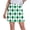 Green White Plaid, variant on 20" Knee Length Skorts Wide Waist Long Athletic Tennis Golf Skirt with Pockets