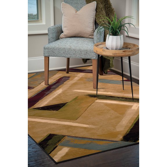 United Weavers Charlize Halcyon Contemporary Beige Woven Polypropylene Area Rug or Runner