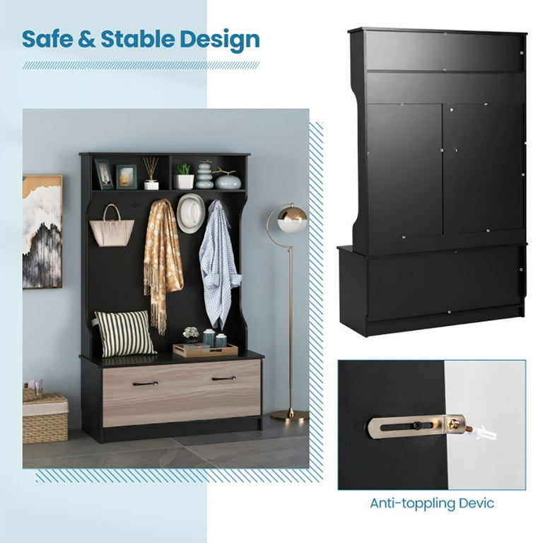 Enclosed coat rack hotsell
