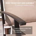thumbnail image 5 of Gotland 14 Piece Outdoor Dining Set, Metal patio tables and 12 patio swivel chairs 1.5" Umbrella Hole, Patio Furniture Set with Waterproof Cushions for Backyard,Sand, 5 of 8